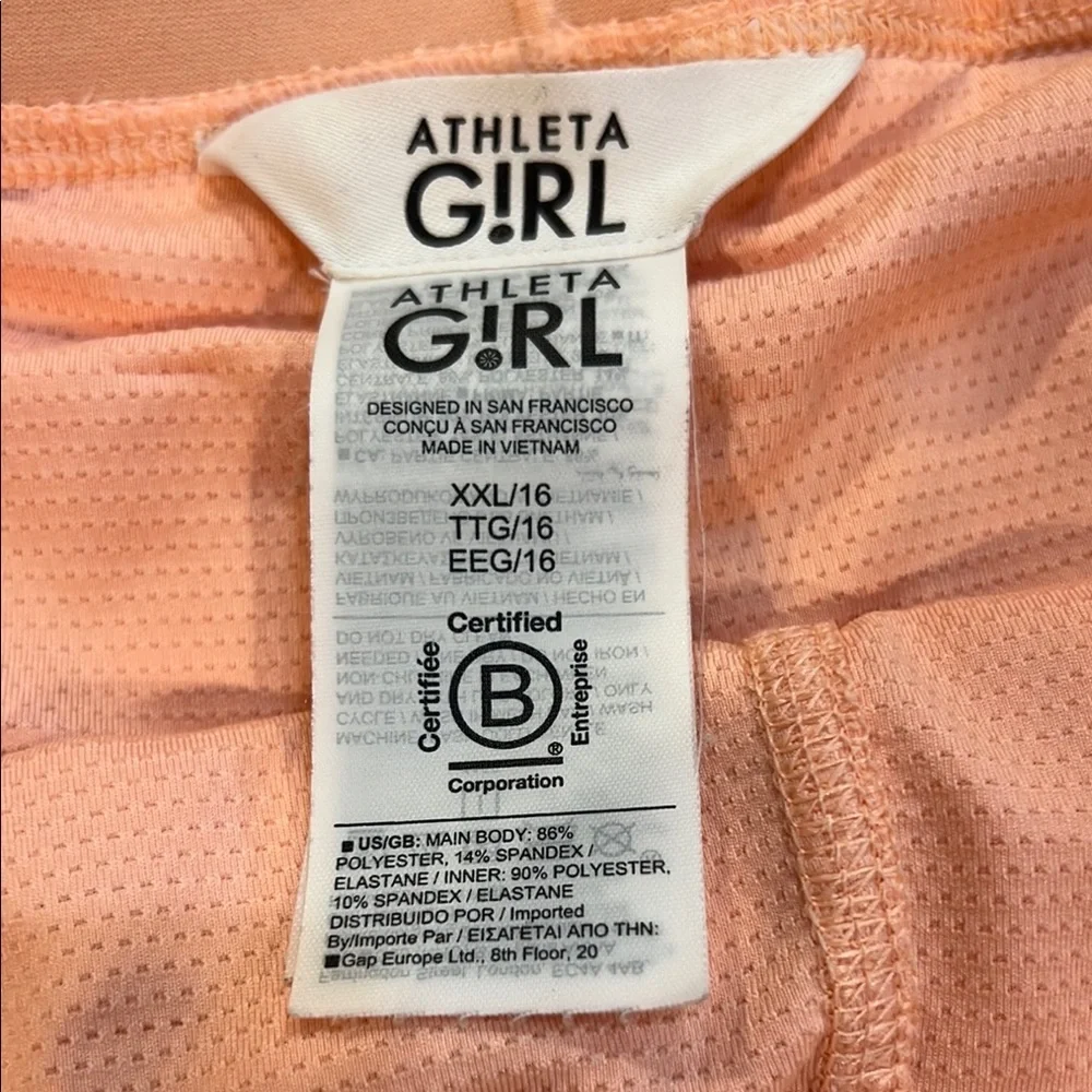 Athleta Orange Mini Skater Skirt - Picture 3 of 4